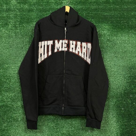 Billie Eilish Hit Me Hard and Soft The Tour Zip-Up Hoodie Size Large